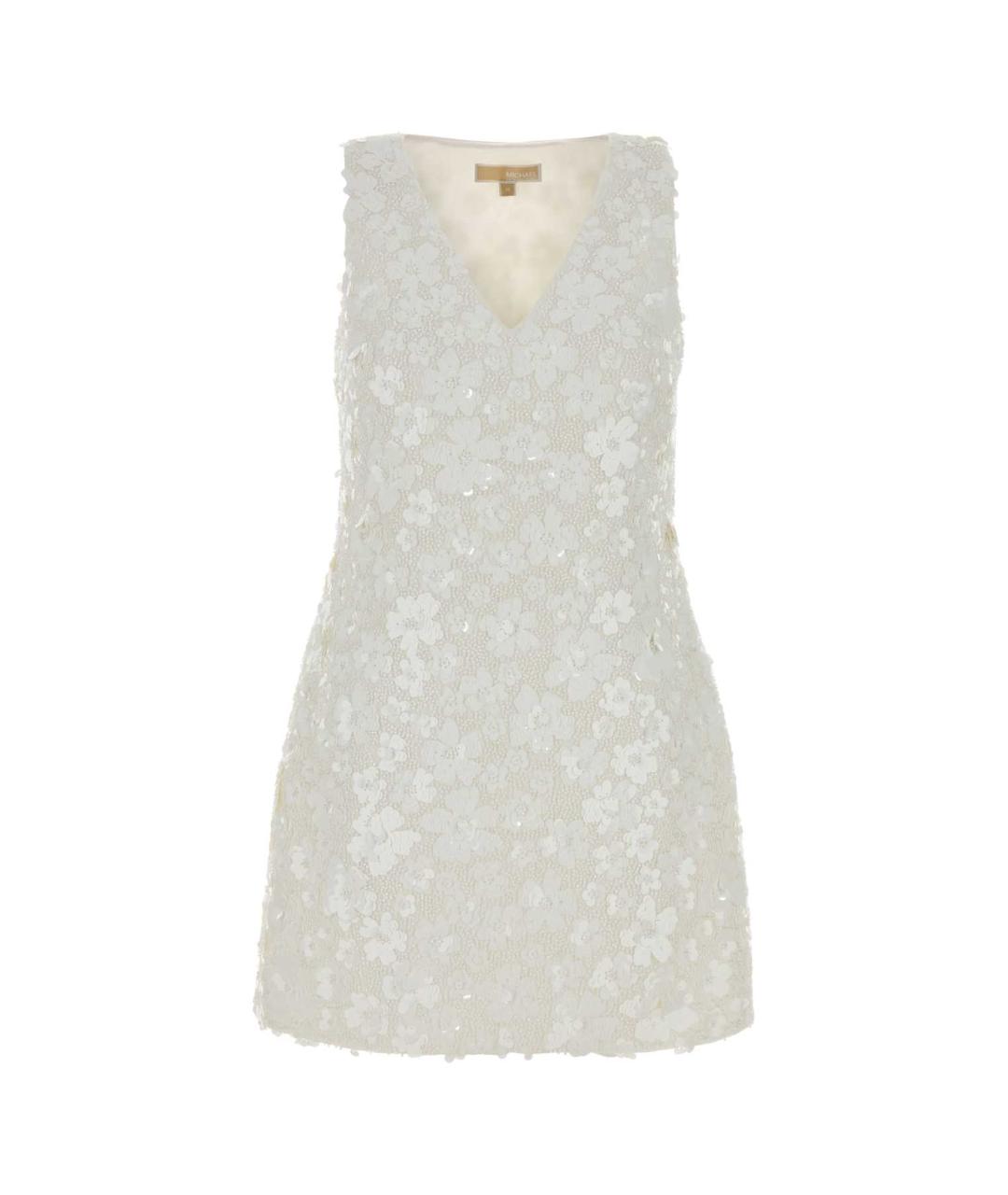 MICHAEL KORS Белое полиэстеровое коктейльное платье, фото 1