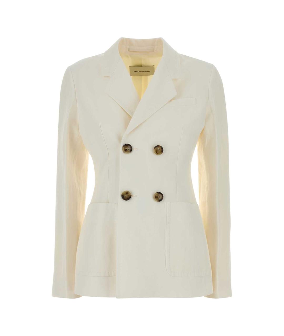 Ami Paris Бежевый вискозный жакет/пиджак, фото 1