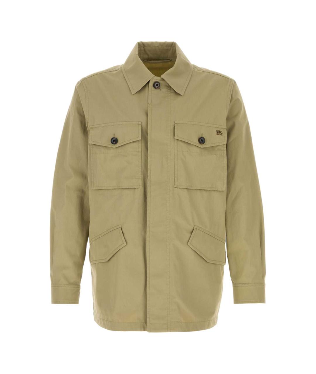 BURBERRY Зеленая хлопковая куртка, фото 1