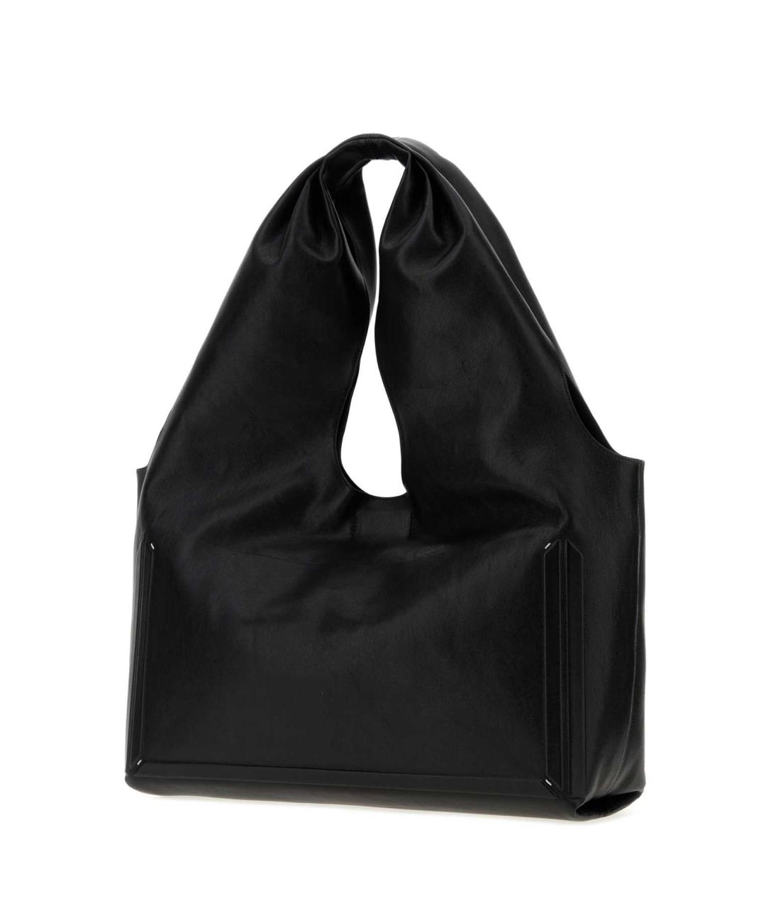 MAISON MARGIELA Черная синтетическая сумка с короткими ручками, фото 2