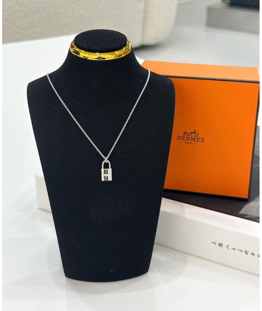 HERMES Серебряное колье, фото 2