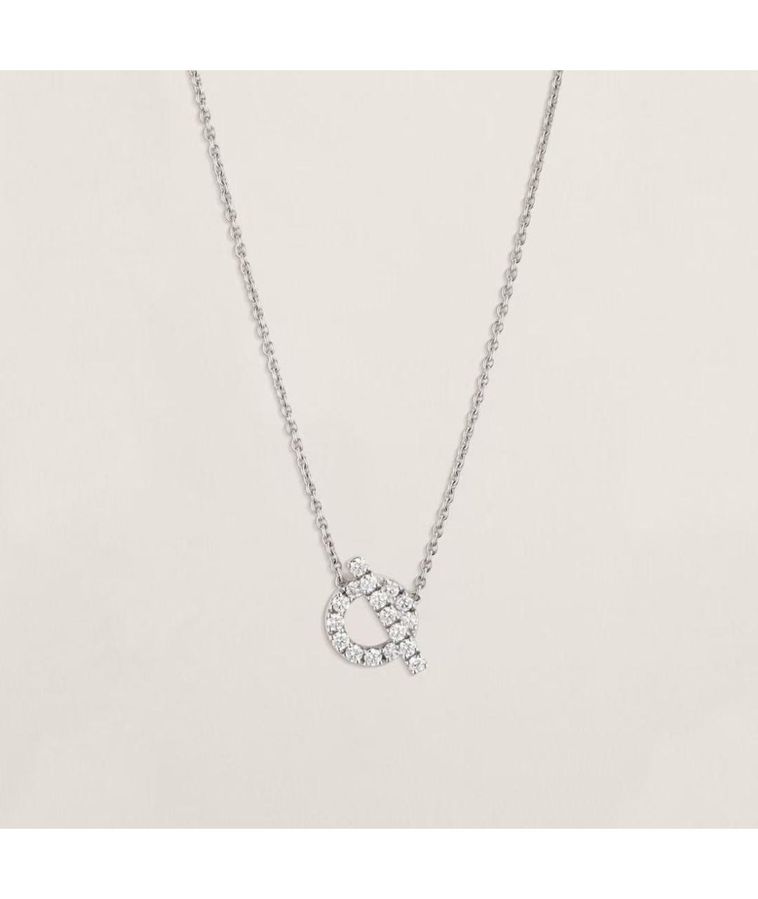 HERMES Серебряная подвеска из белого золота, фото 4