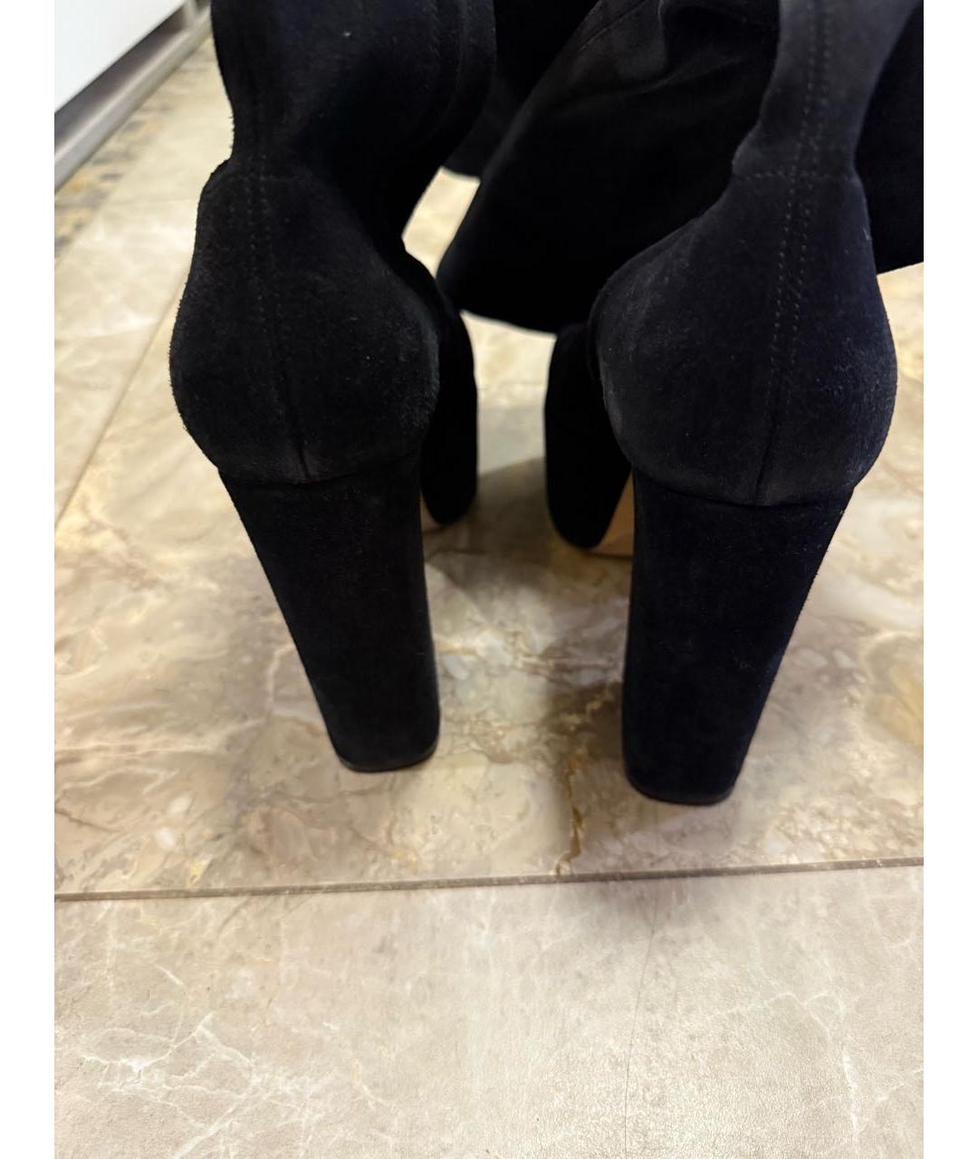 PARIS TEXAS Черные замшевые сапоги, фото 4