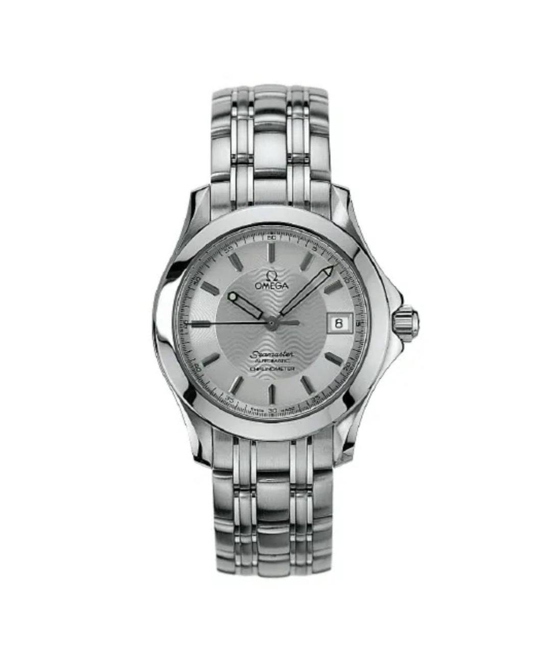OMEGA Серые стальные часы, фото 6