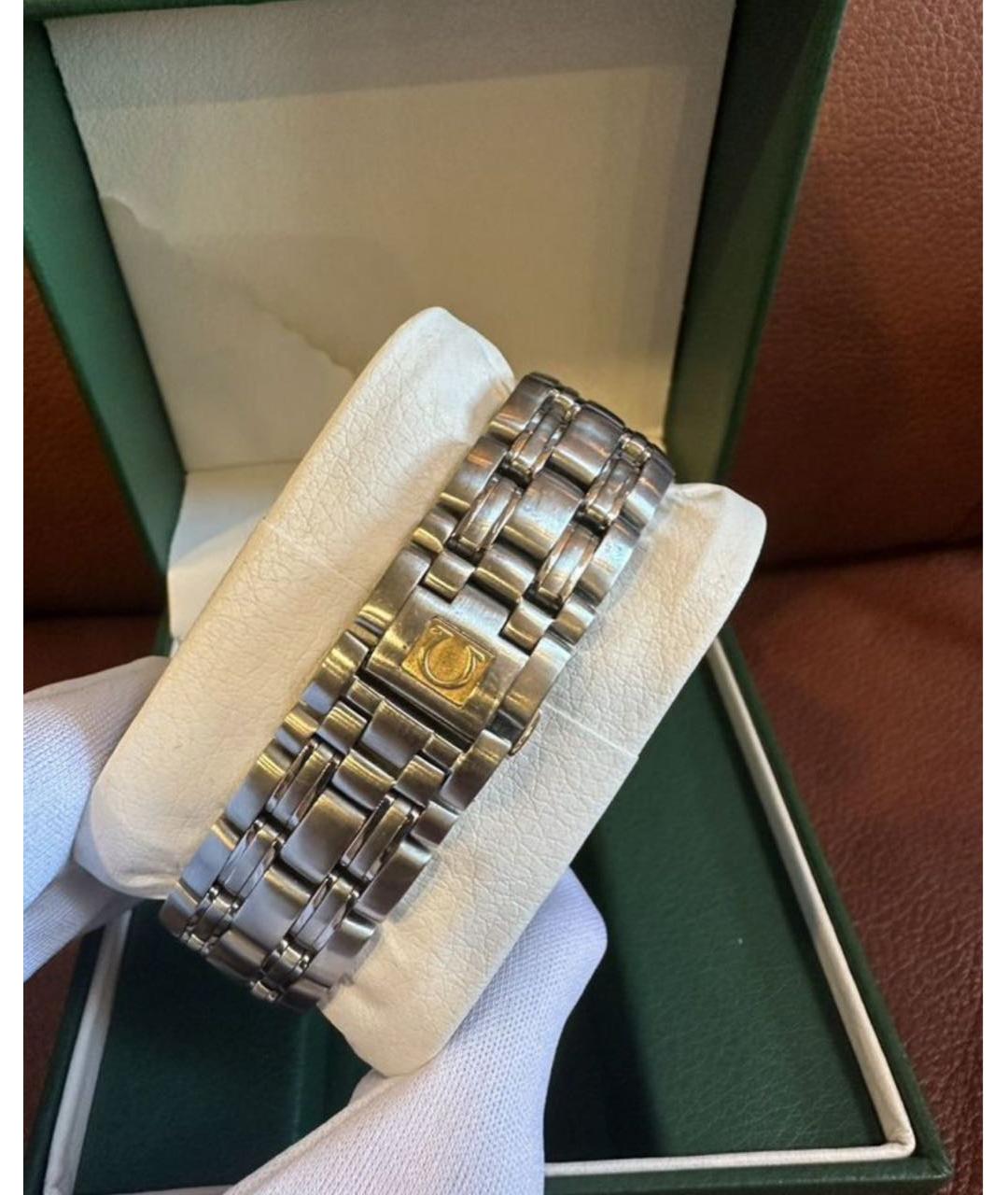 OMEGA Серые стальные часы, фото 3