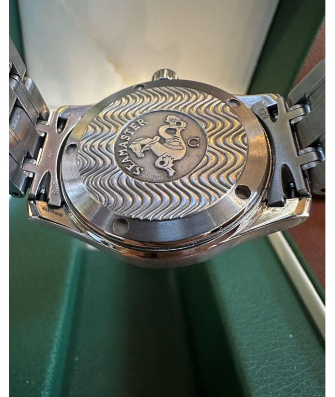 OMEGA Серые стальные часы, фото 2