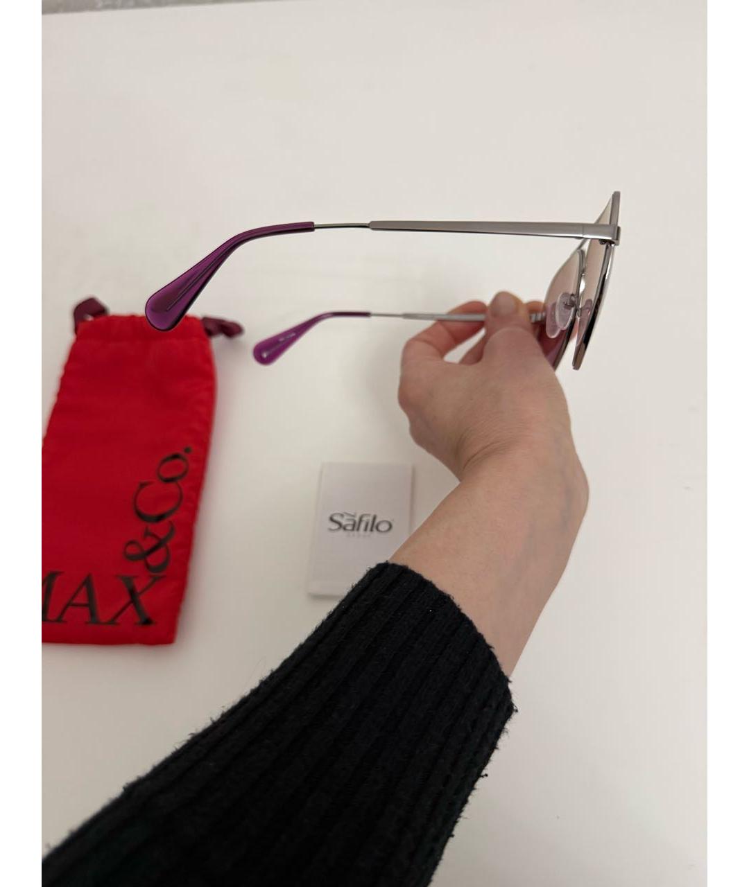 MAX&CO Розовые металлические солнцезащитные очки, фото 5