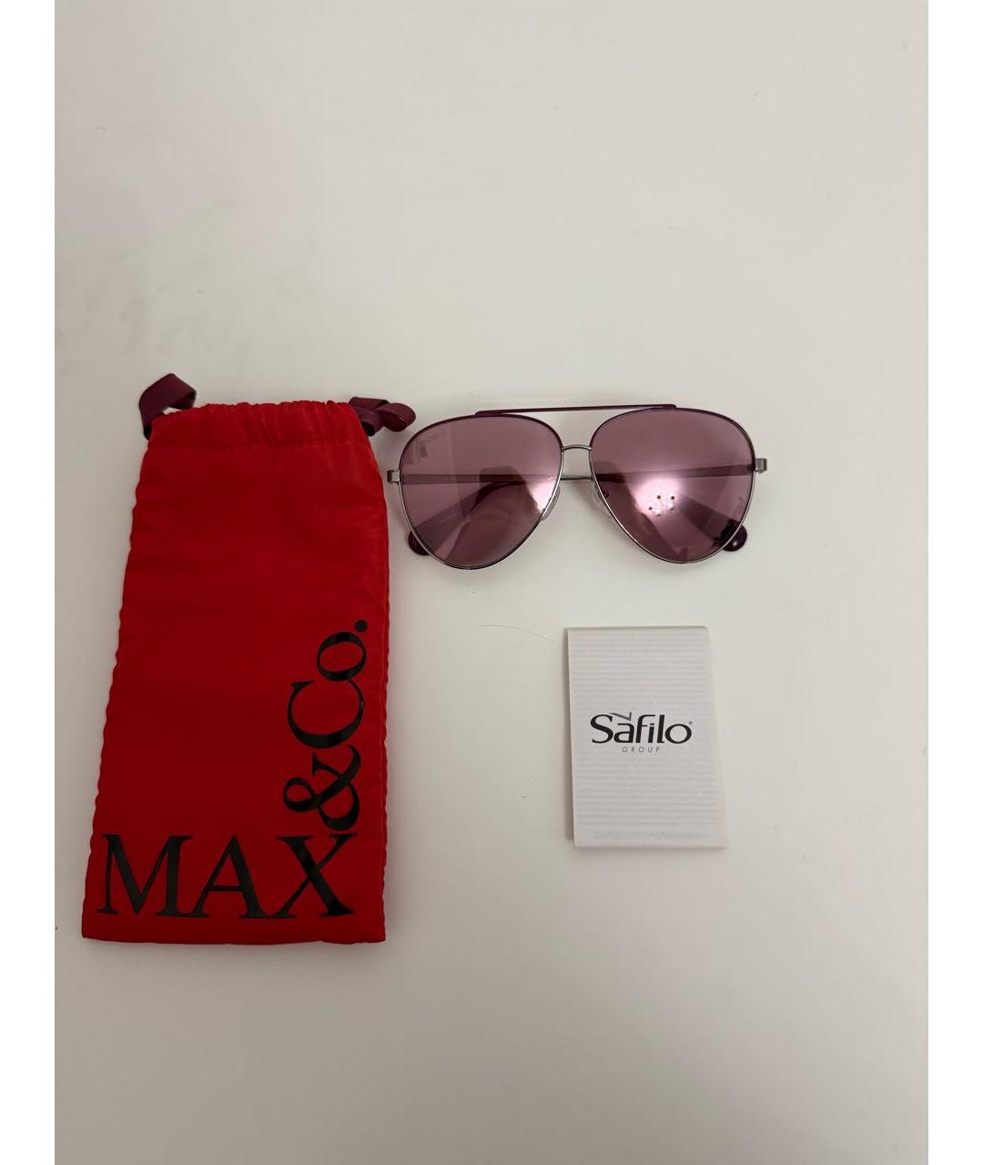 MAX&CO Розовые металлические солнцезащитные очки, фото 2