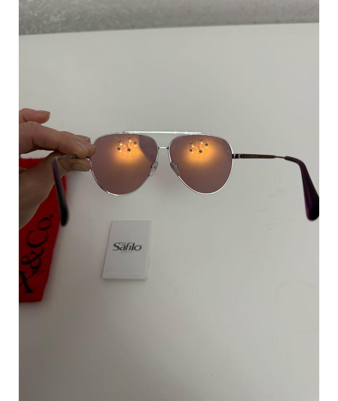 MAX&CO Розовые металлические солнцезащитные очки, фото 3