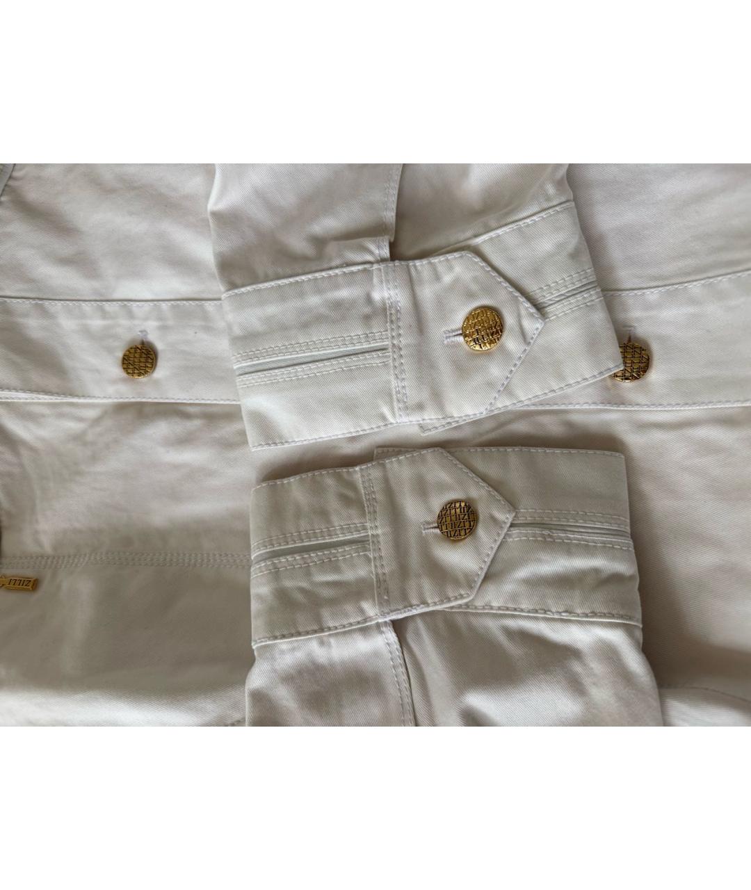 ZILLI Белая хлопковая куртка, фото 4