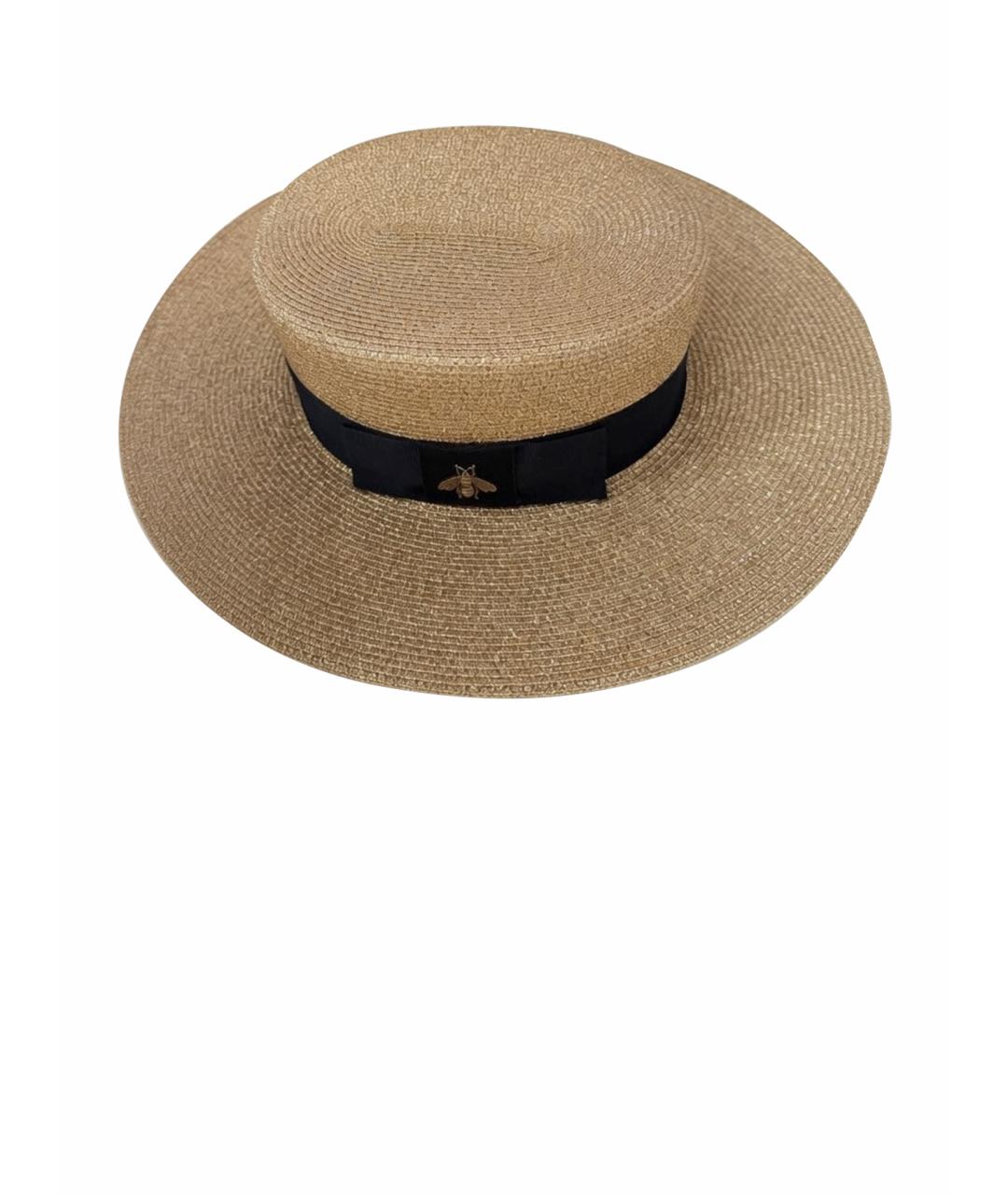 GUCCI Бежевая шляпа, фото 1