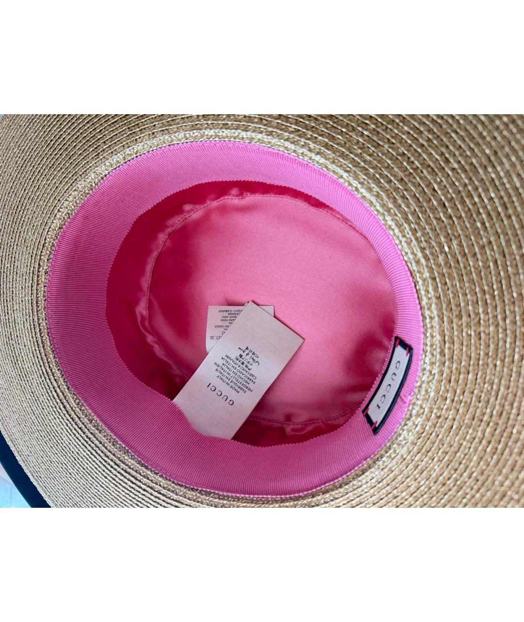 GUCCI Бежевая шляпа, фото 2