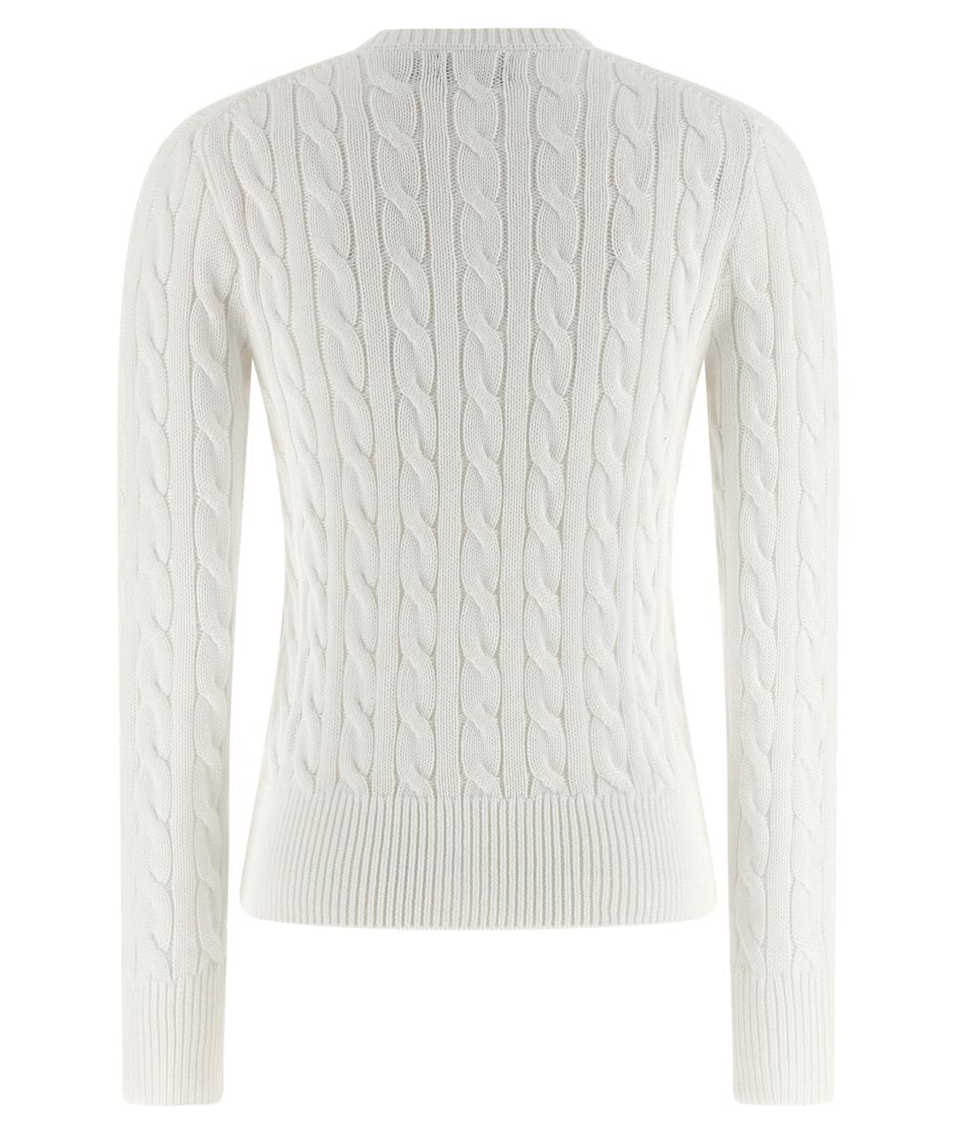 POLO RALPH LAUREN Белый хлопковый кардиган, фото 2