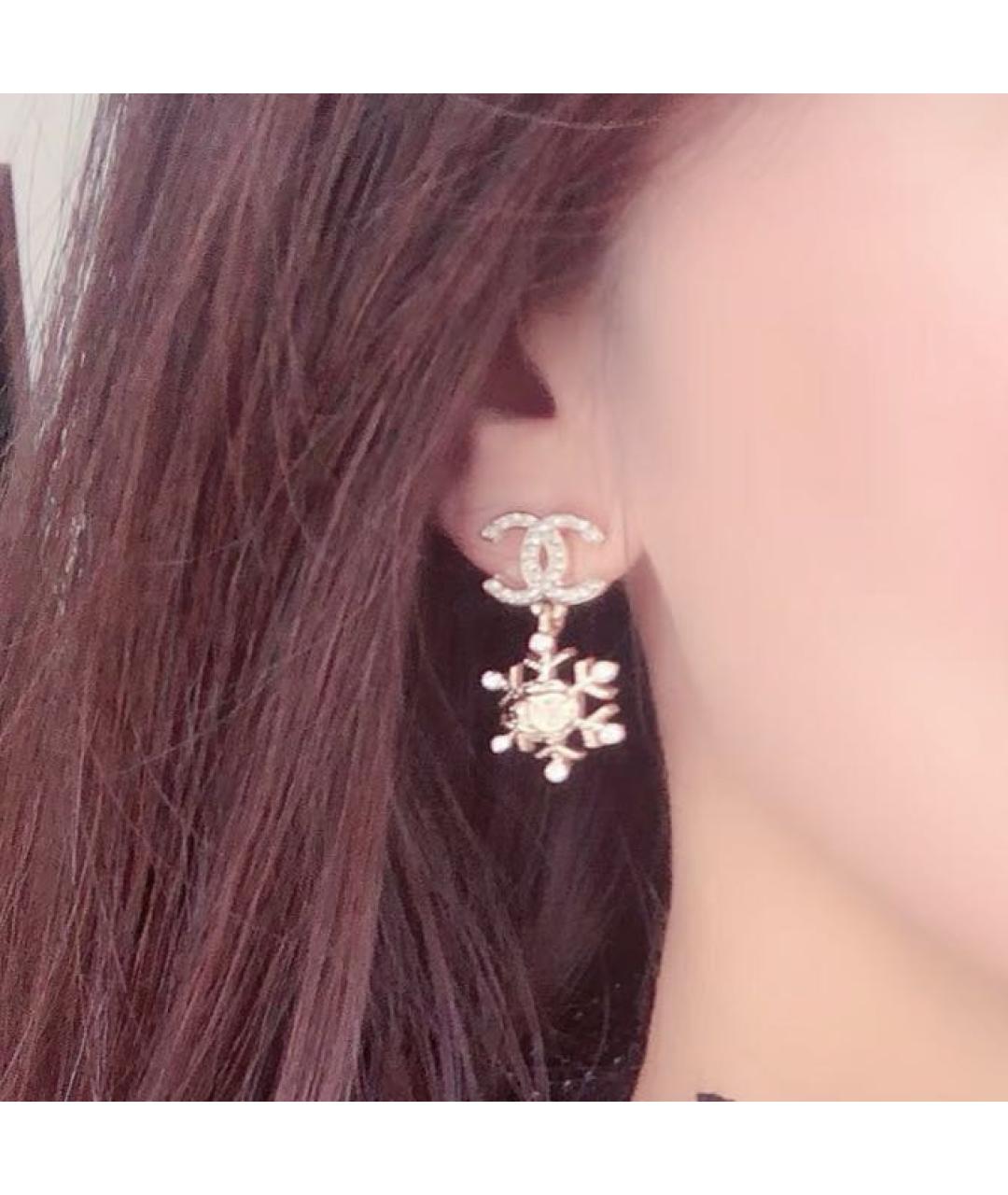 CHANEL Золотые серьги, фото 6