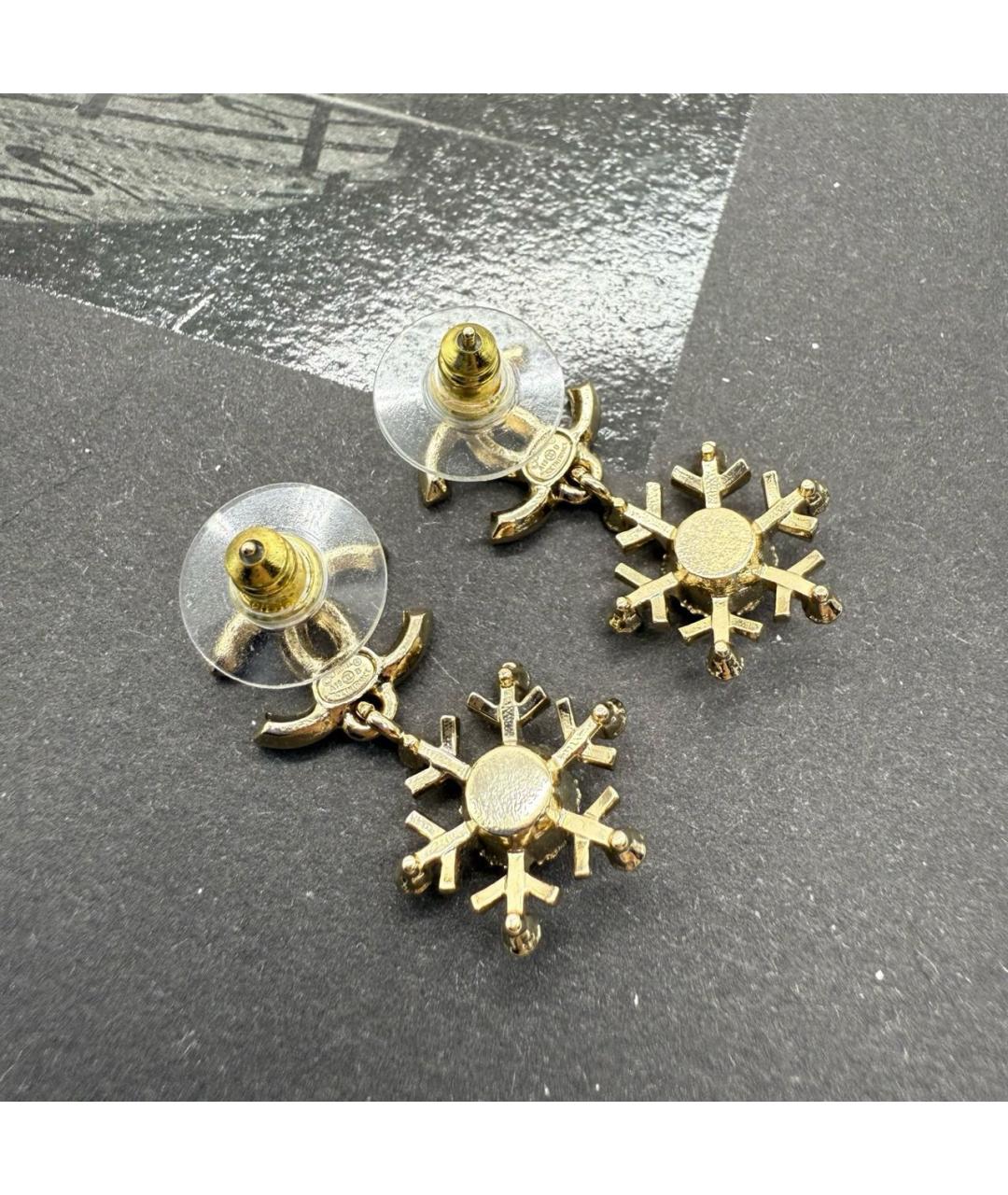 CHANEL Золотые серьги, фото 3