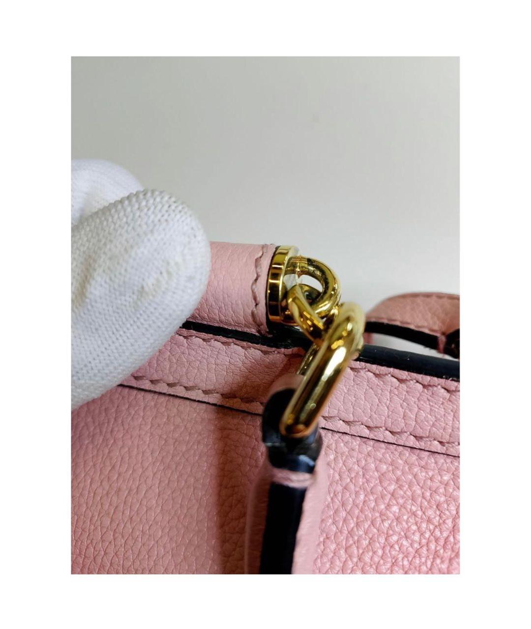DOLCE&GABBANA Розовый кожаный рюкзак, фото 7