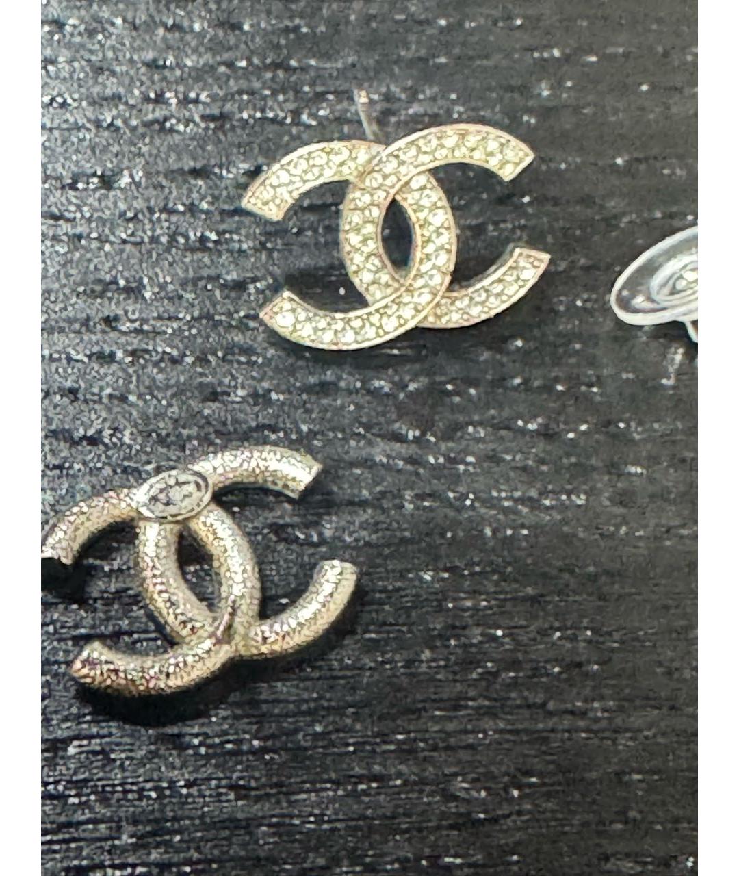 CHANEL Серебряные металлические серьги, фото 4