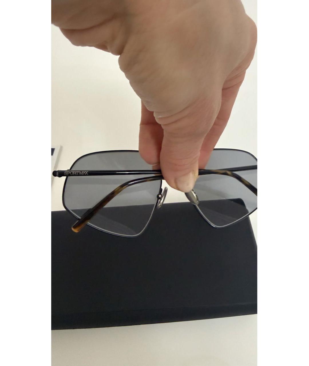 SPORTMAX Черные солнцезащитные очки, фото 5