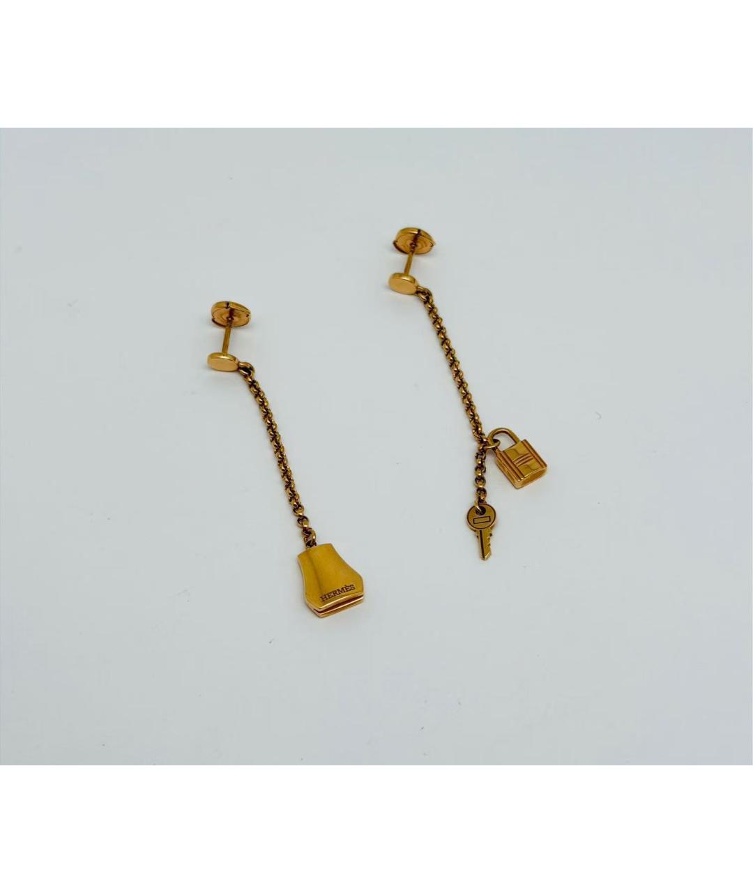 HERMES Золотые серьги, фото 3