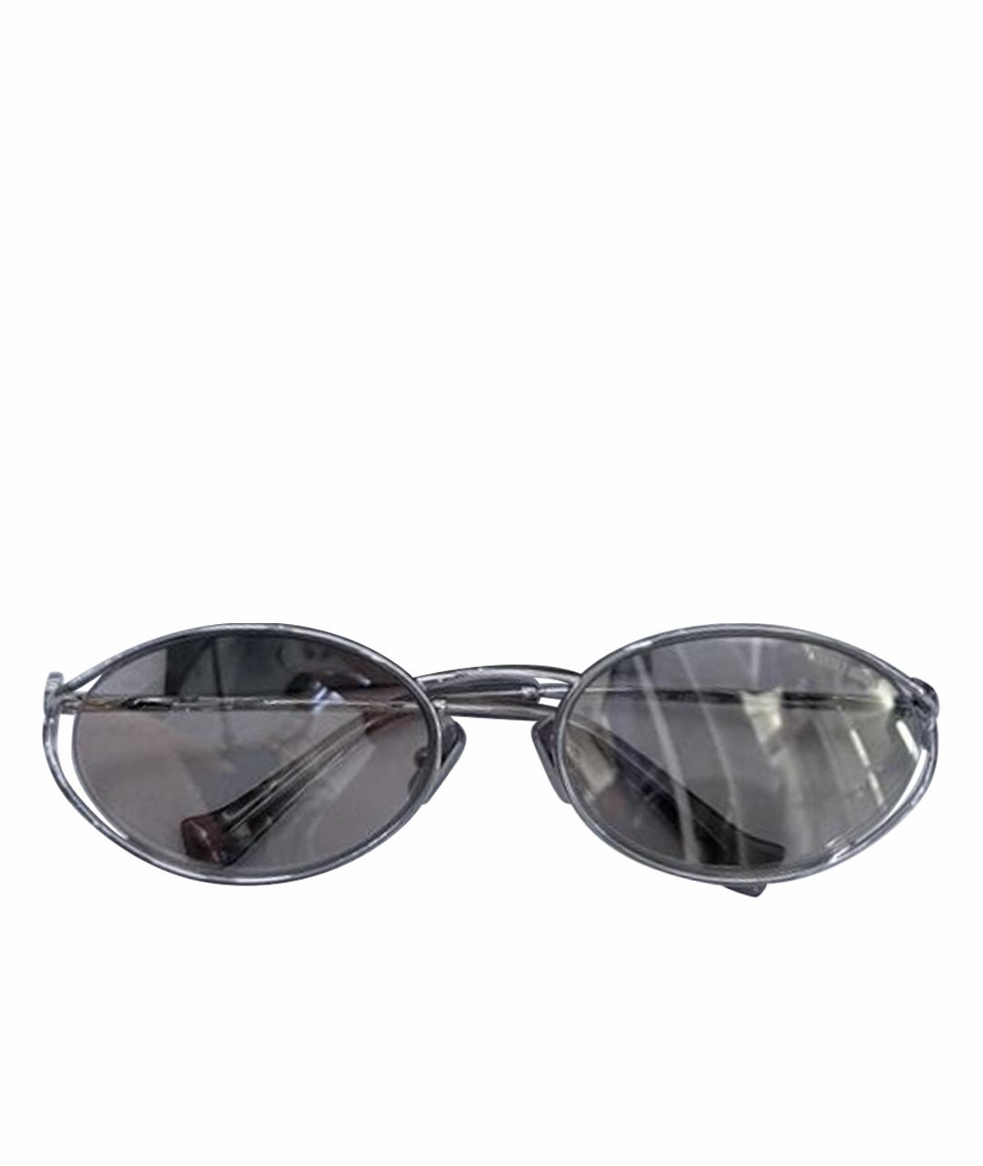MIU MIU Серые металлические солнцезащитные очки, фото 1