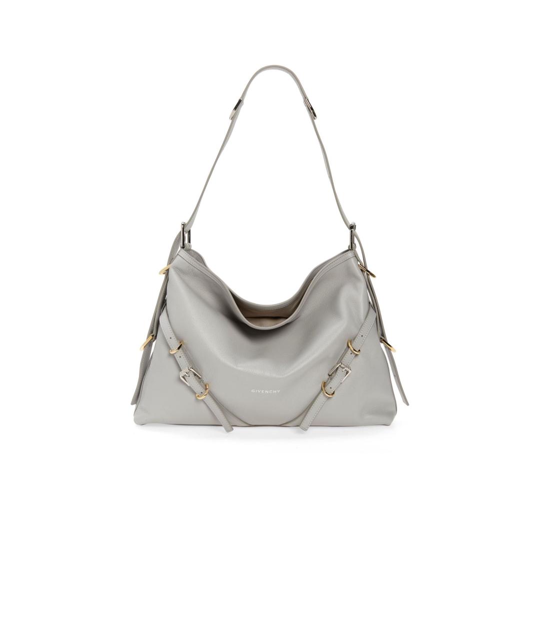 GIVENCHY Серая кожаная сумка через плечо, фото 7