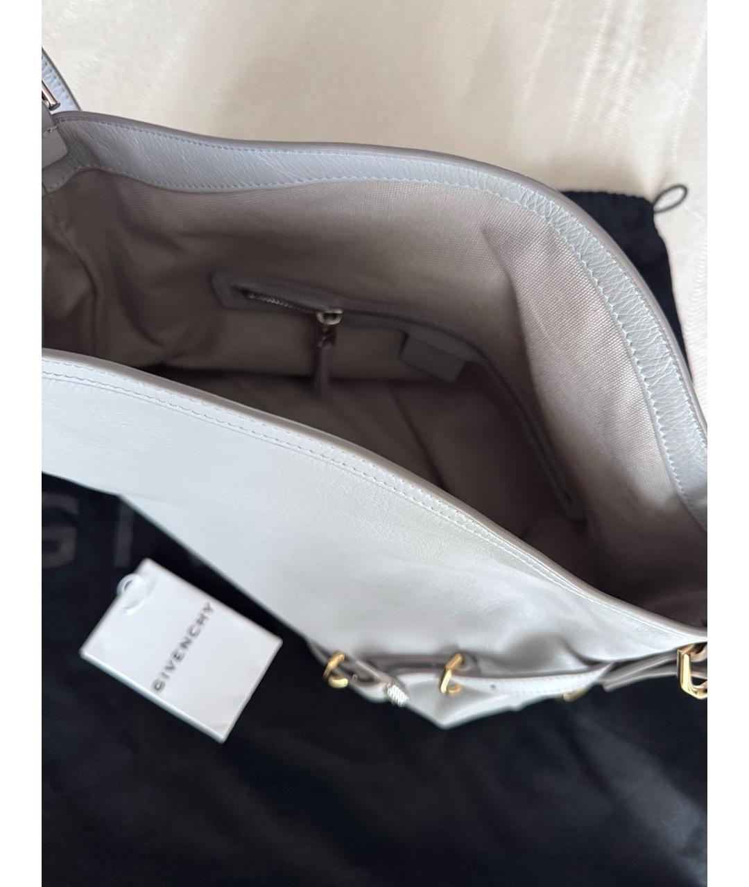 GIVENCHY Серая кожаная сумка через плечо, фото 4