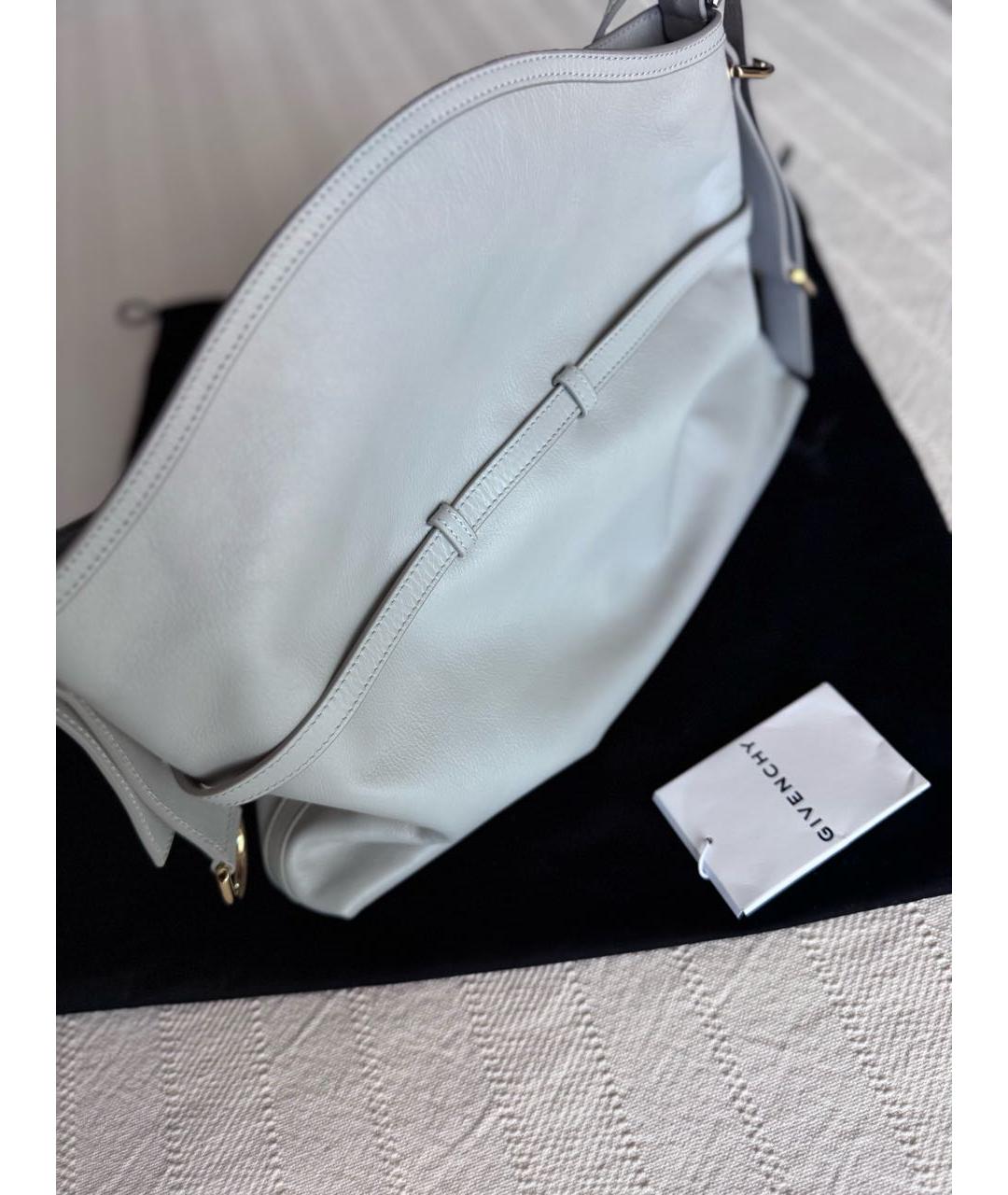 GIVENCHY Серая кожаная сумка через плечо, фото 3