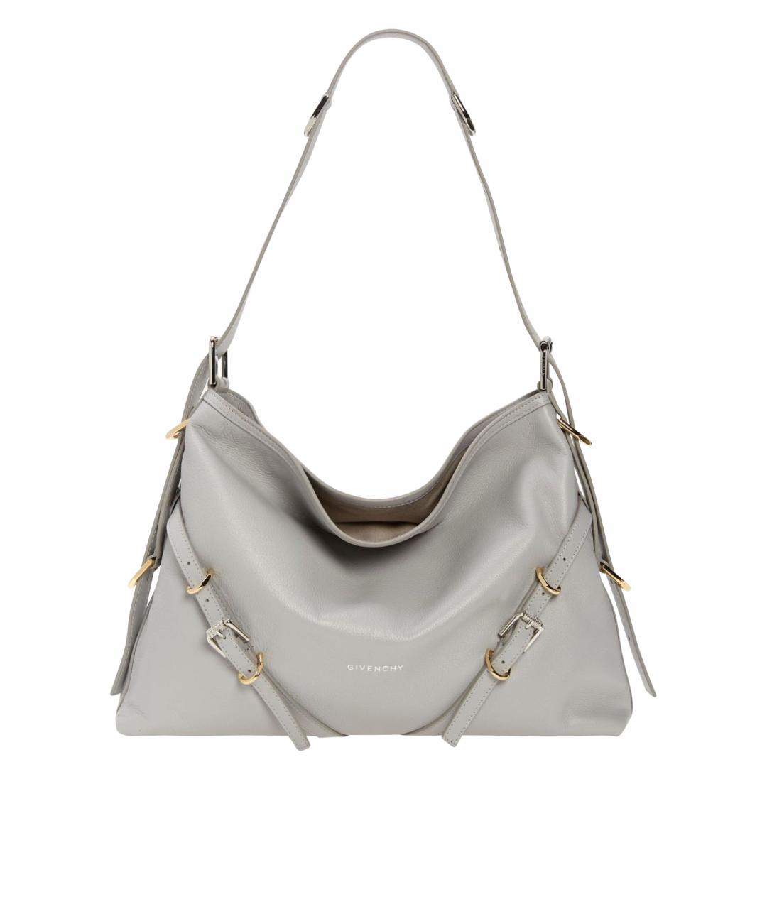 GIVENCHY Серая кожаная сумка через плечо, фото 1
