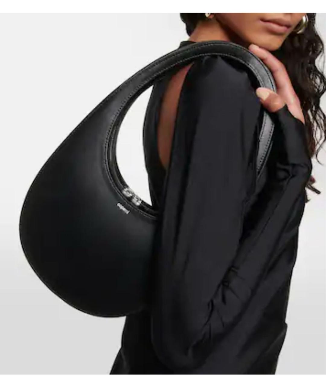 COPERNI Черная кожаная сумка через плечо, фото 6