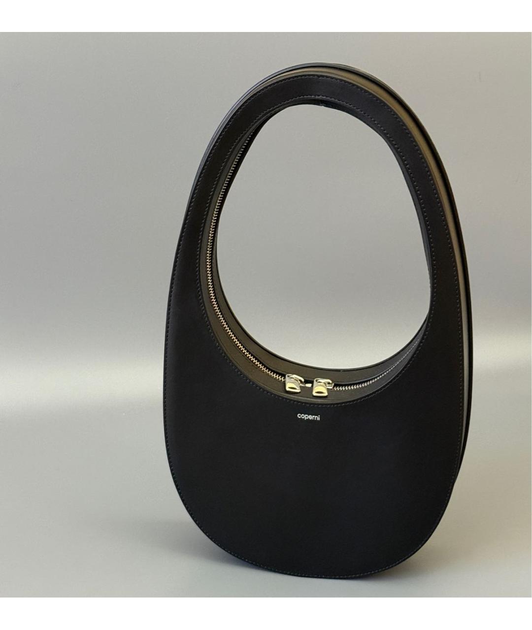 COPERNI Черная кожаная сумка через плечо, фото 8