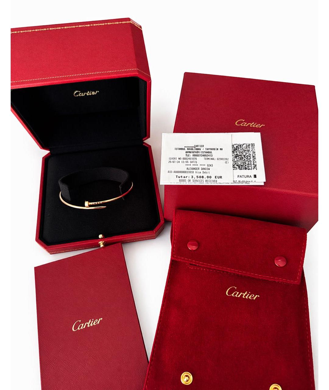 CARTIER Золотой браслет из розового золота, фото 5