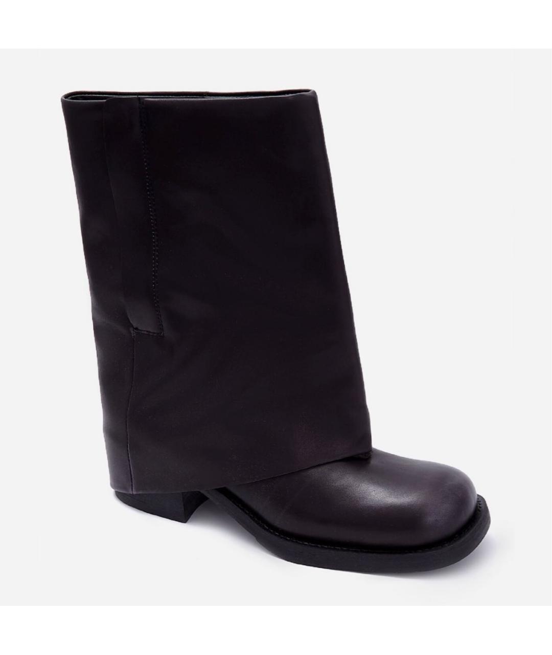 ASH Черные кожаные сапоги, фото 2