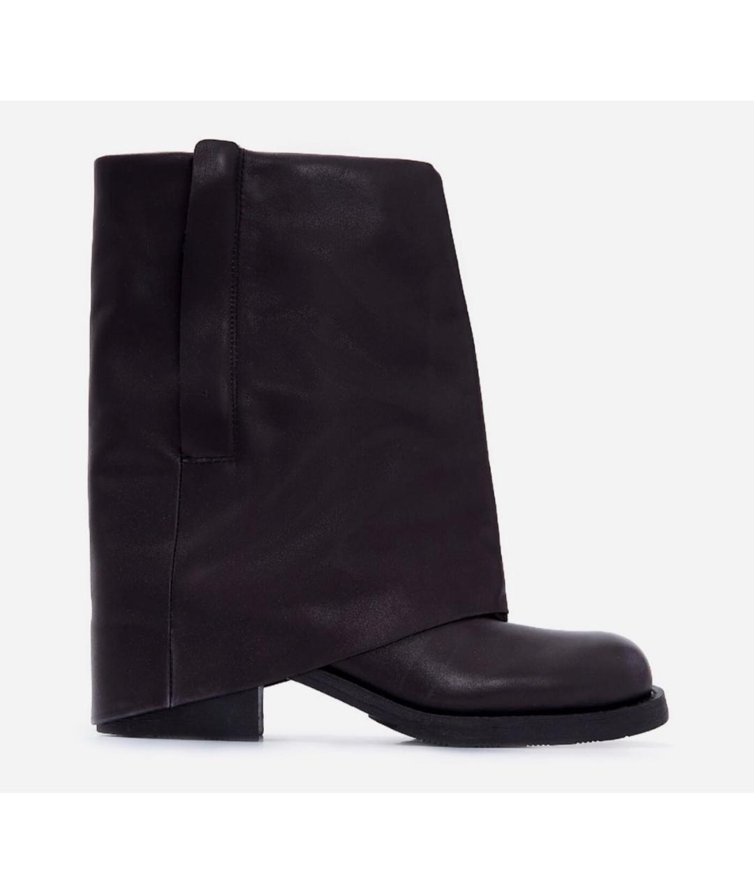 ASH Черные кожаные сапоги, фото 9