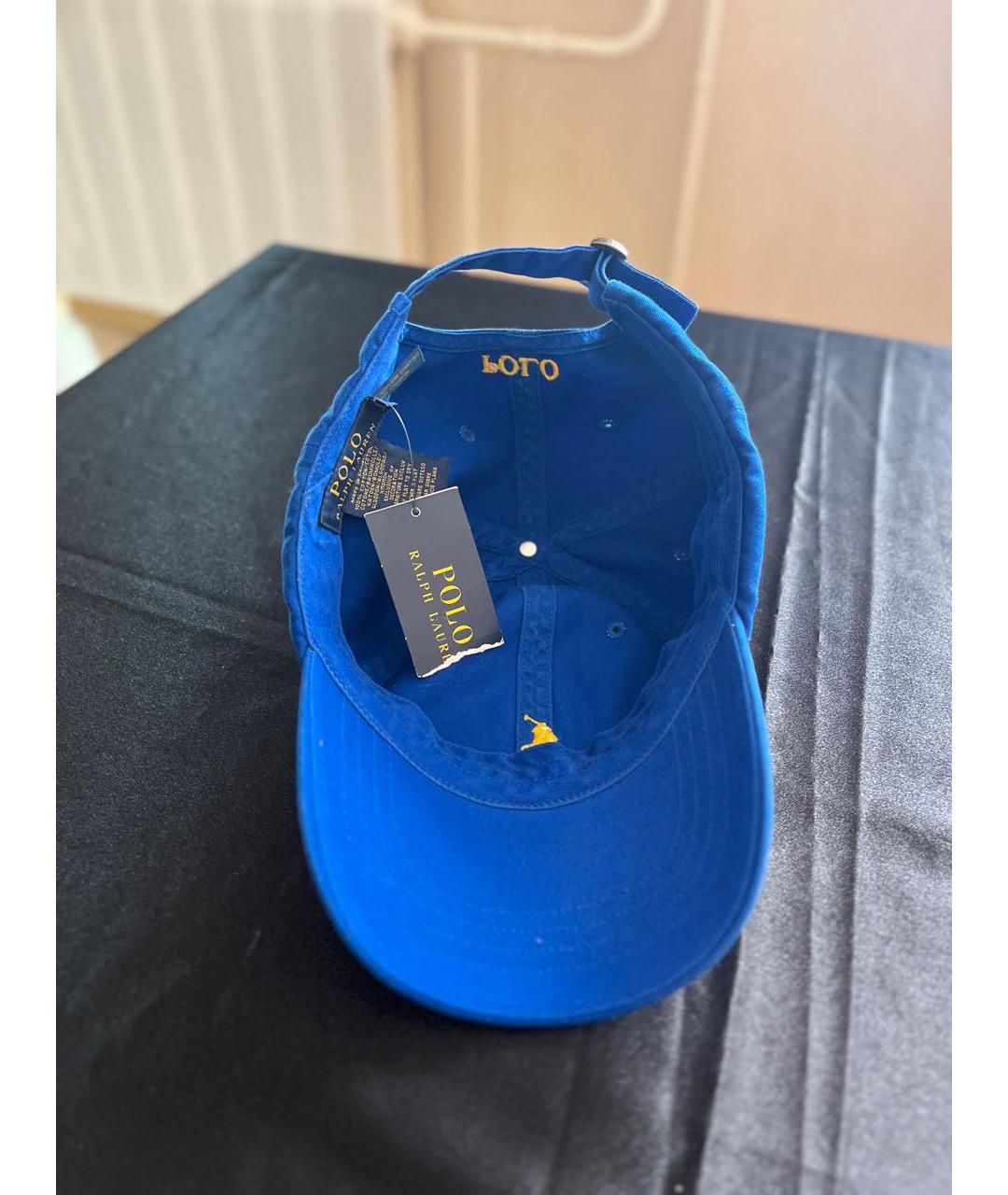 POLO RALPH LAUREN Синяя хлопковая кепка, фото 3