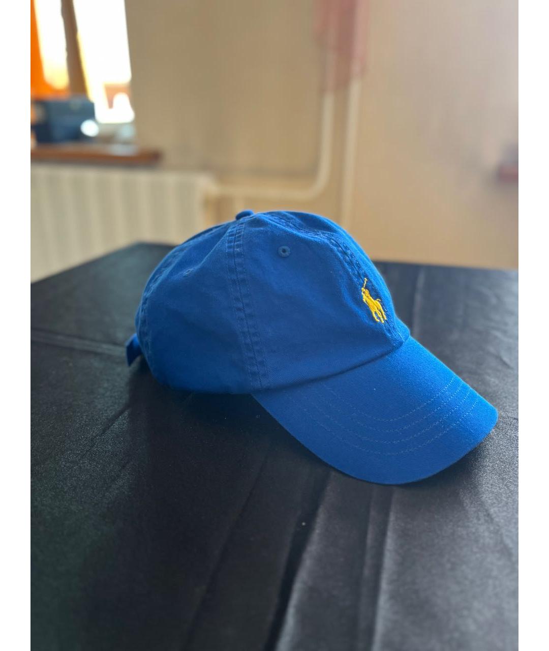 POLO RALPH LAUREN Синяя хлопковая кепка, фото 2
