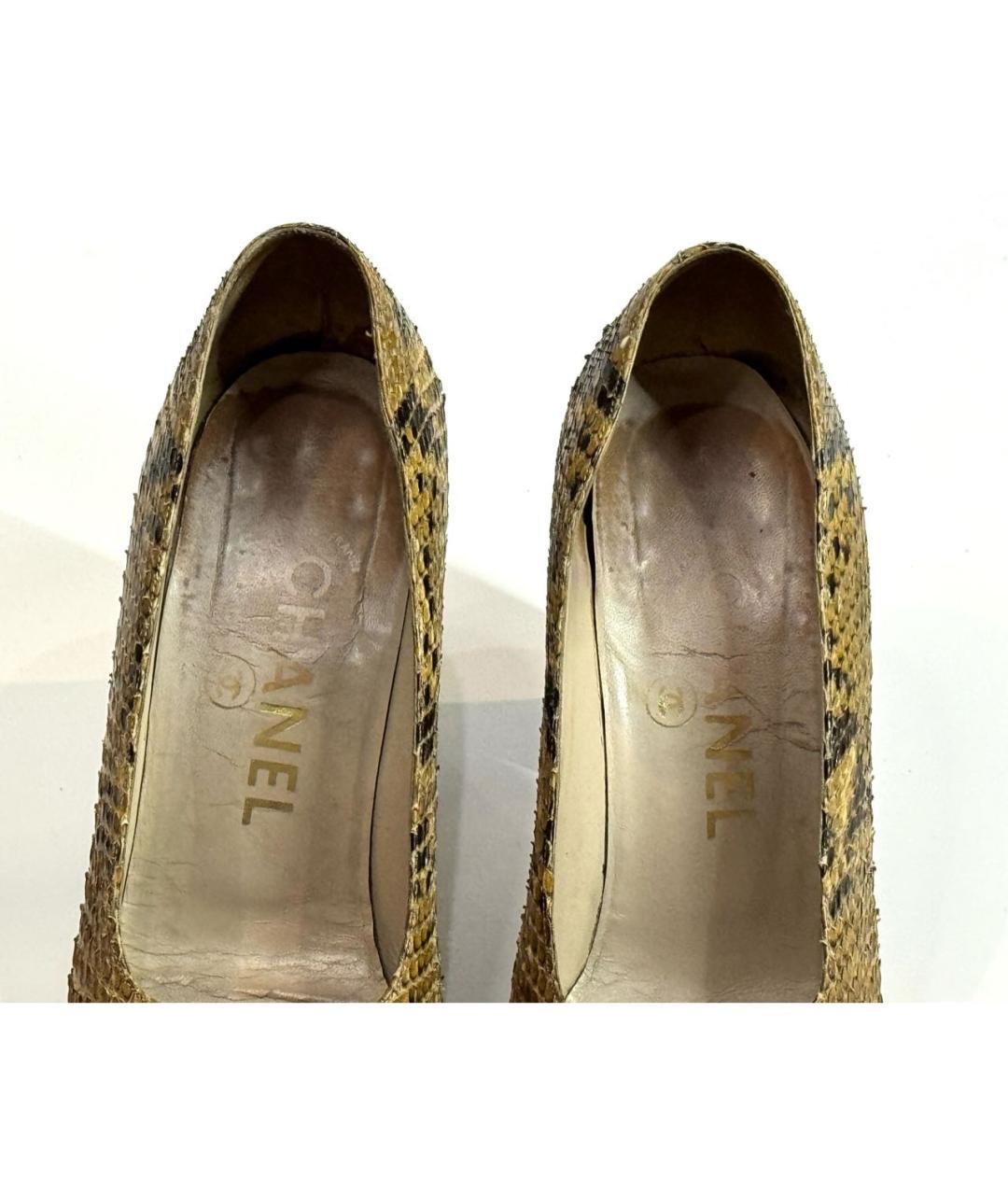 CHANEL Мульти туфли из экзотической кожи, фото 4