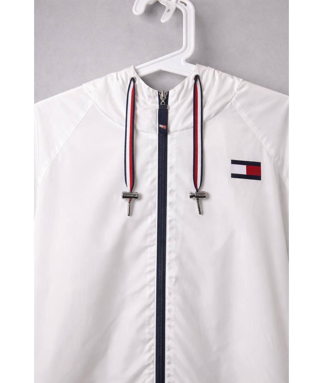 TOMMY HILFIGER Белая полиэстеровая куртка, фото 3