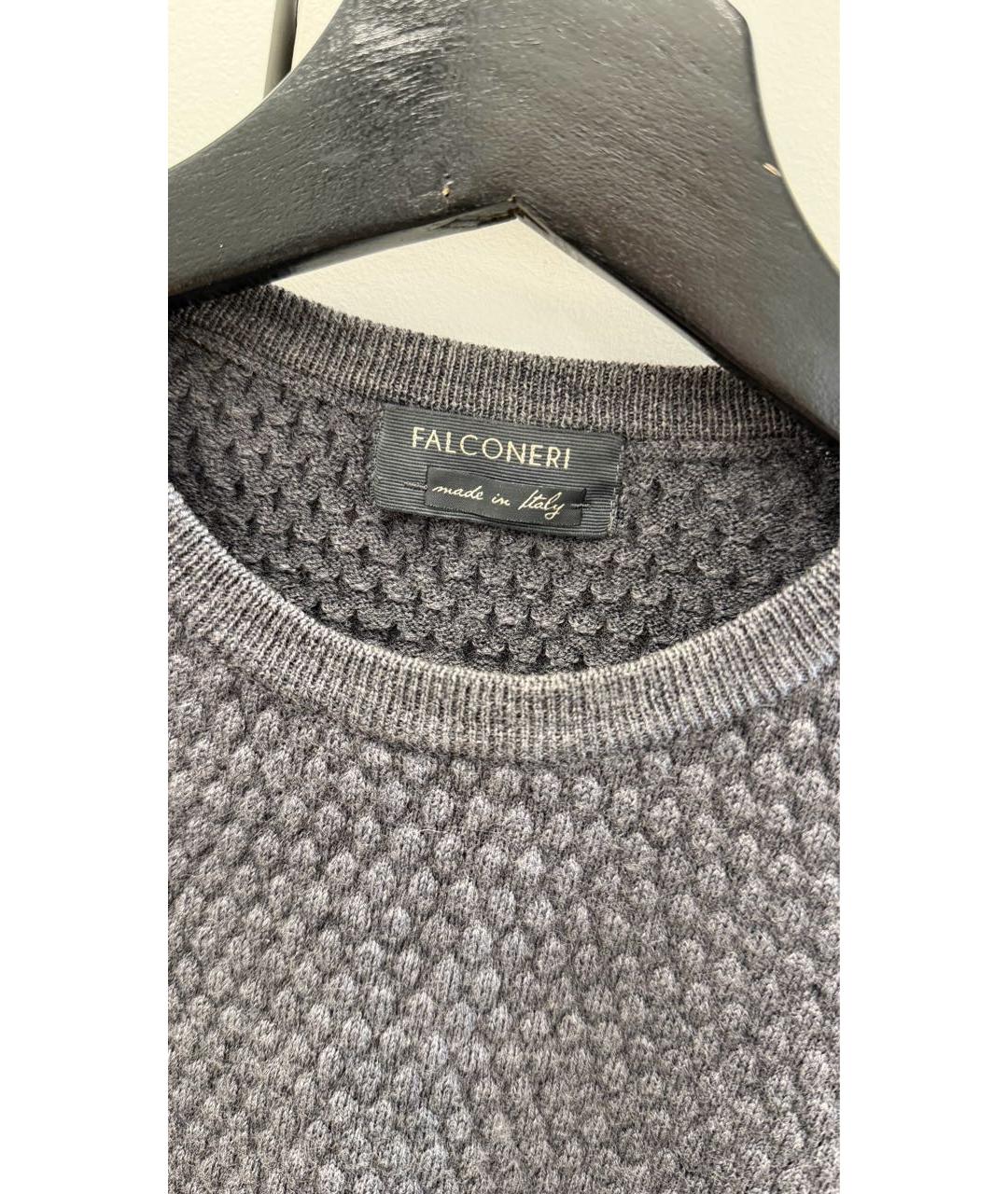 FALCONERI Серый шерстяной джемпер / свитер, фото 3