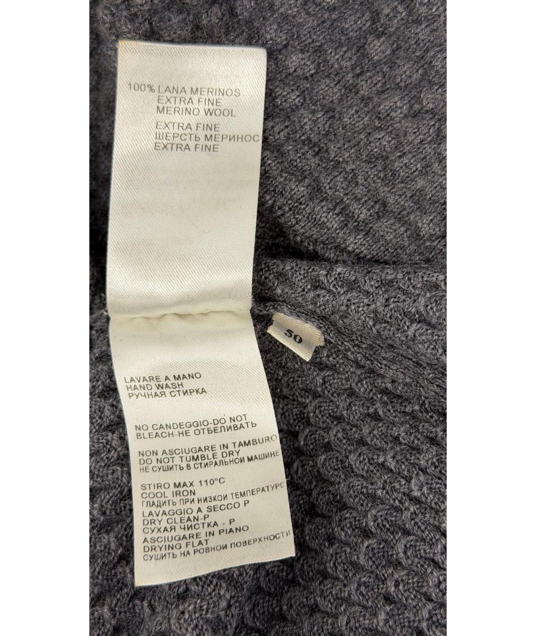 FALCONERI Серый шерстяной джемпер / свитер, фото 4