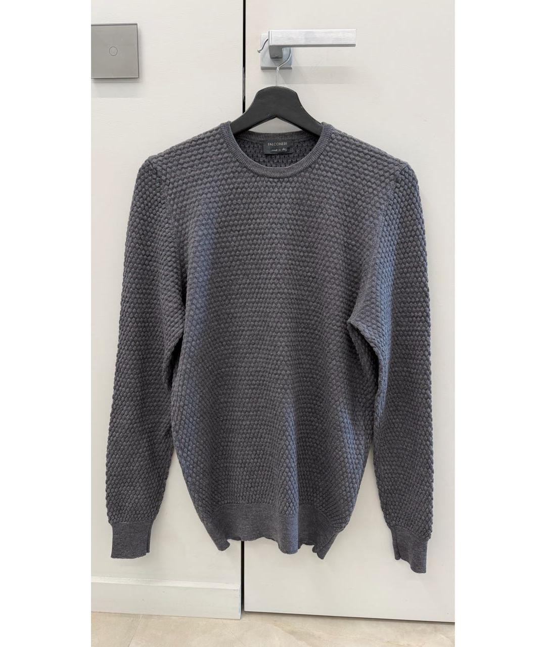 FALCONERI Серый шерстяной джемпер / свитер, фото 5