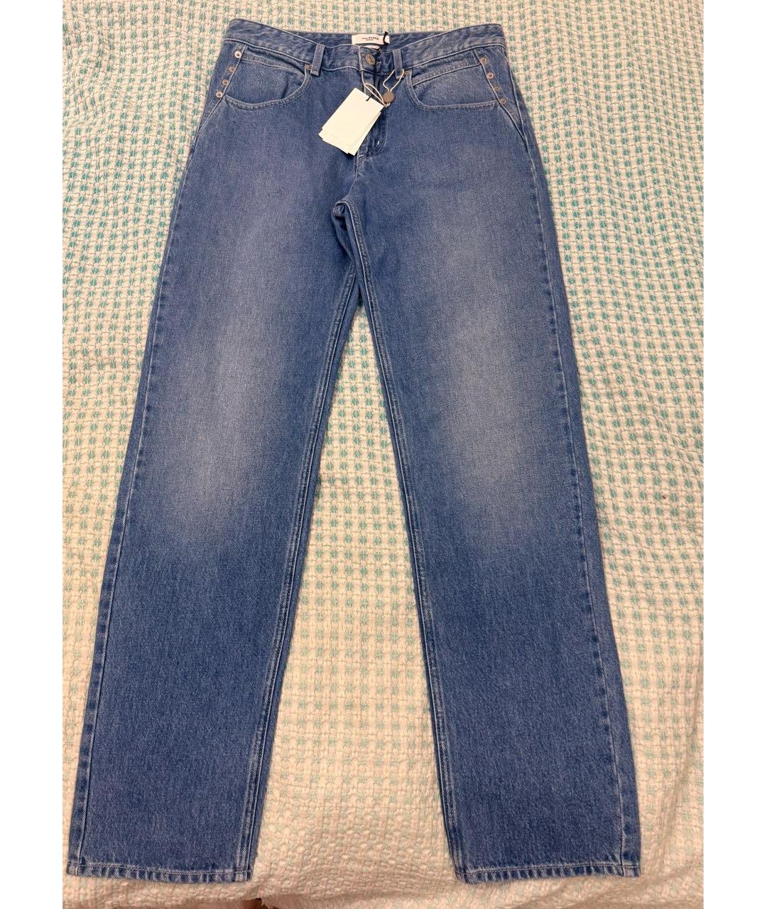 ISABEL MARANT ETOILE Голубые хлопковые прямые джинсы, фото 2