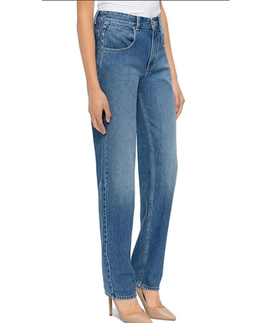 ISABEL MARANT ETOILE Голубые хлопковые прямые джинсы, фото 7