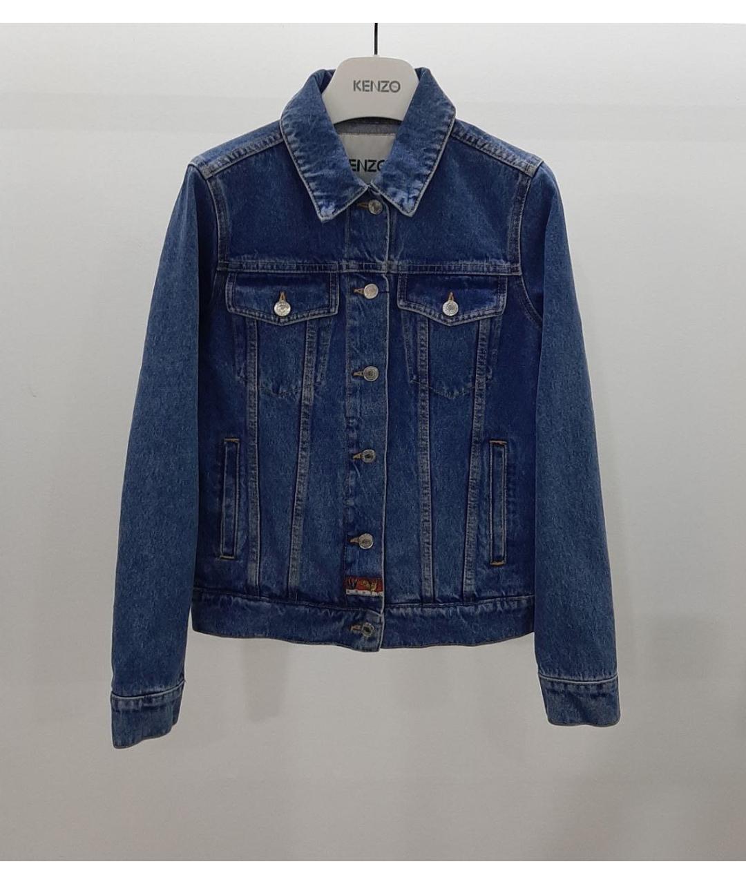 KENZO Синяя хлопковая куртка, фото 3