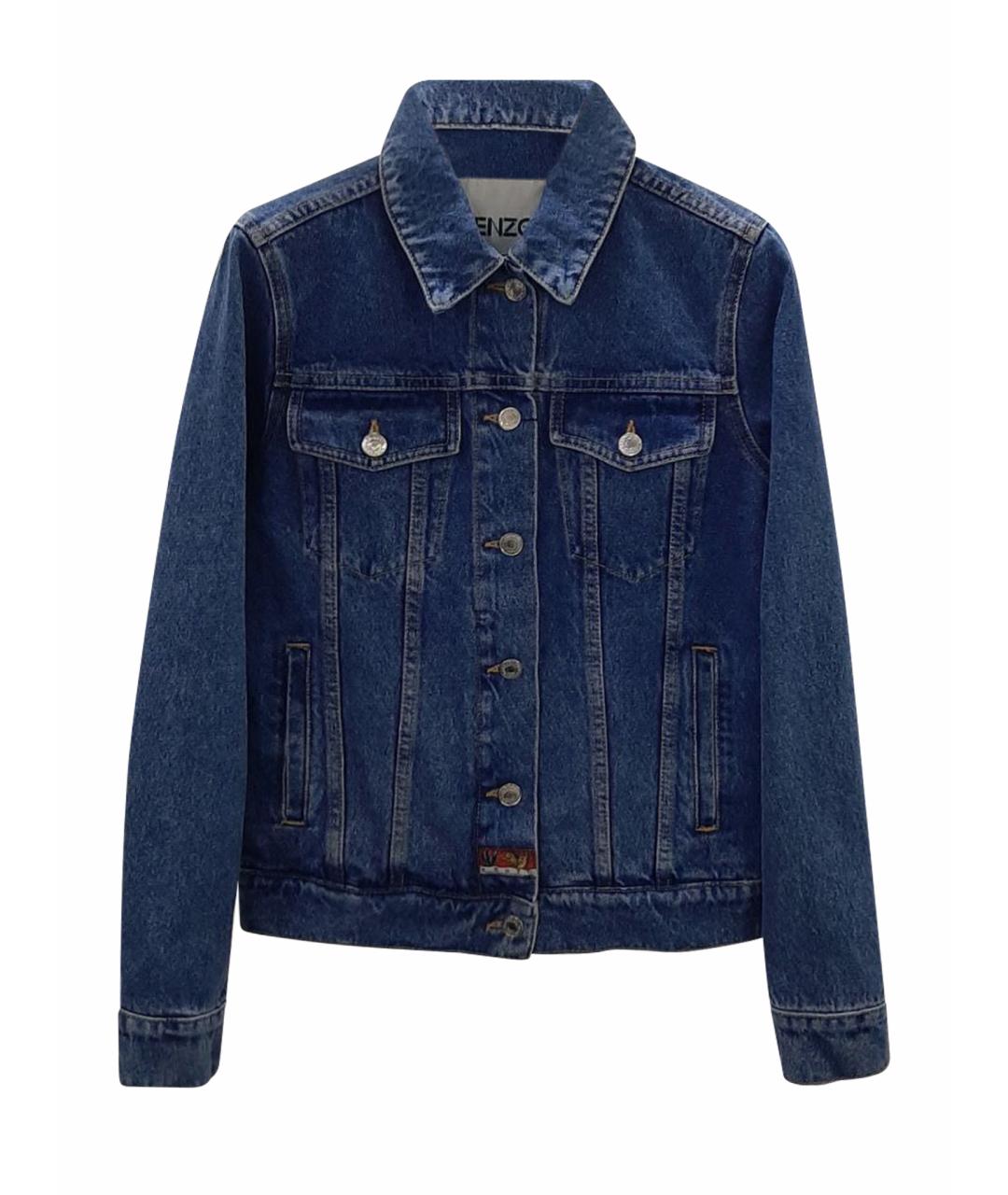 KENZO Синяя хлопковая куртка, фото 1