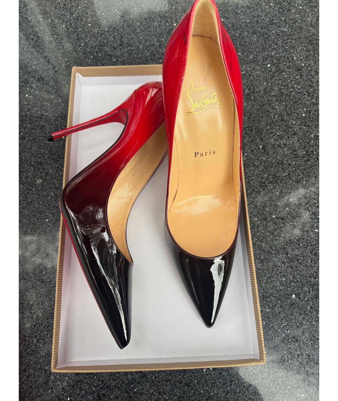 CHRISTIAN LOUBOUTIN Мульти туфли из лакированной кожи, фото 5