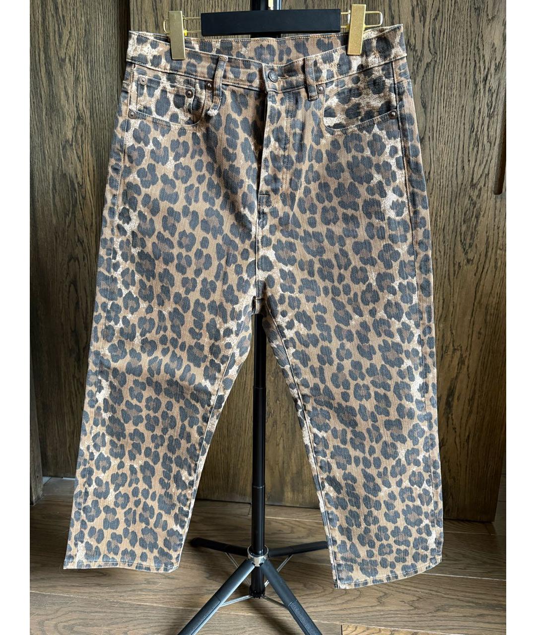 R13 Мульти хлопковые прямые джинсы, фото 4