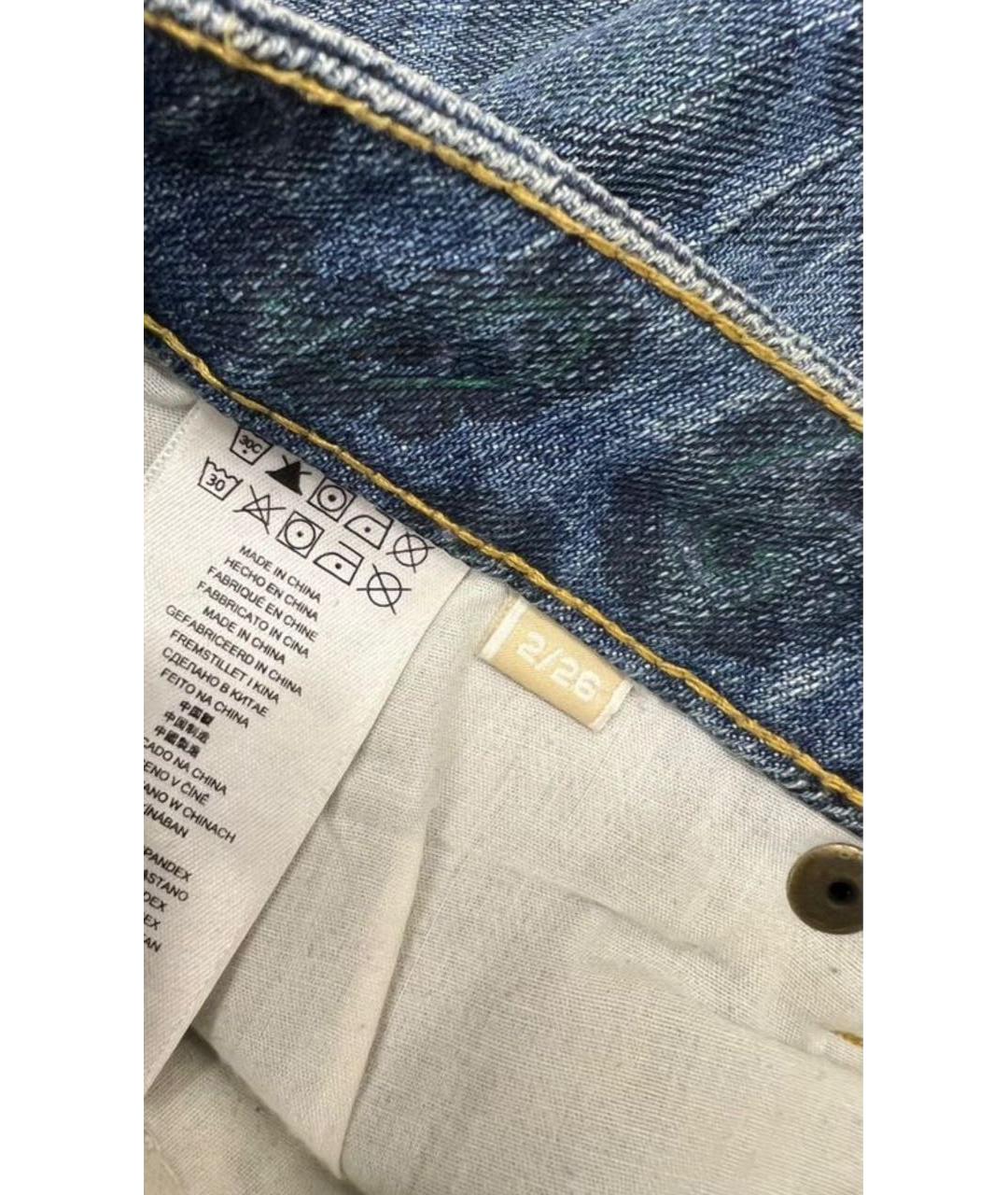 MICHAEL MICHAEL KORS Синие хлопко-эластановые джинсы слим, фото 3