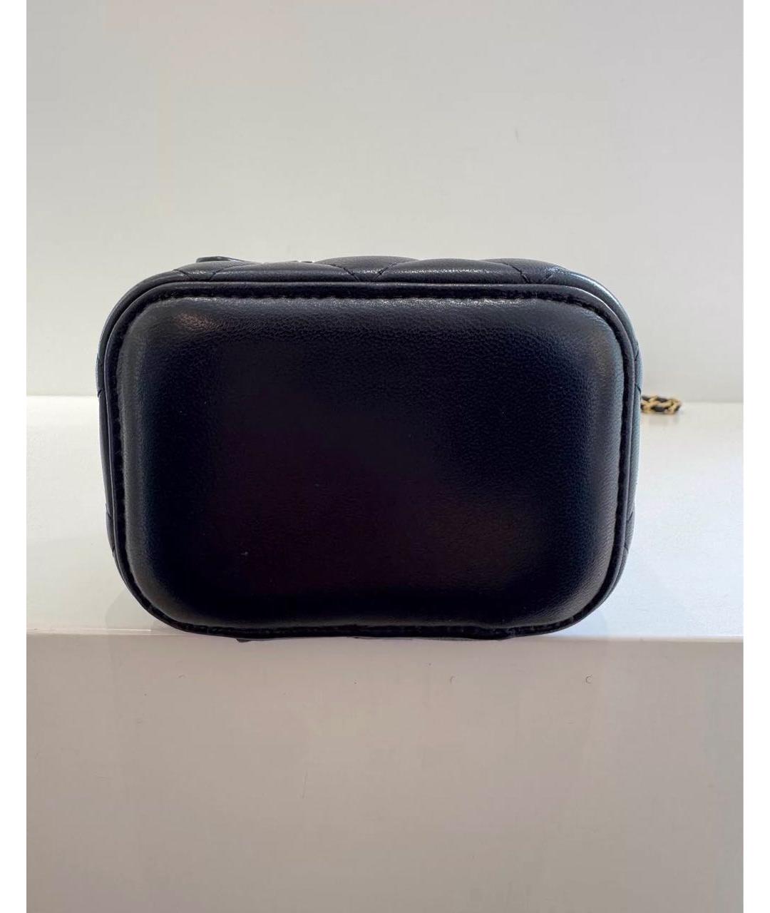 CHANEL Черная кожаная сумка через плечо, фото 5