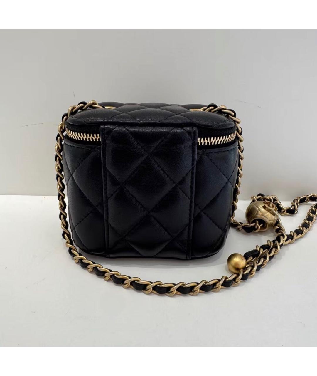 CHANEL Черная кожаная сумка через плечо, фото 2