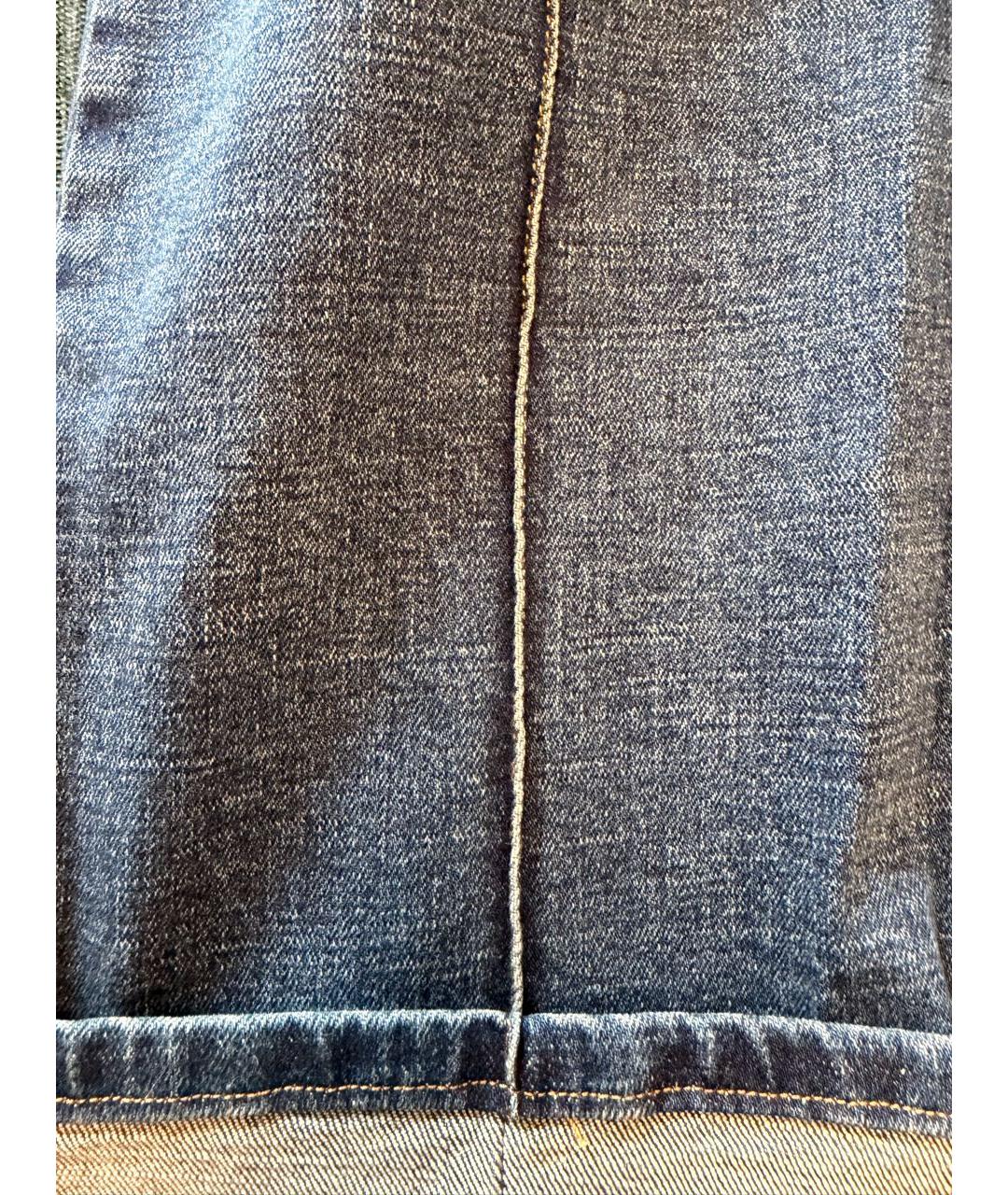 MIU MIU Синие прямые джинсы, фото 2